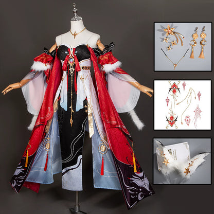BoomCosplay【S-XL】Game WuWa Cosplay Hsin Costume - Tail not included