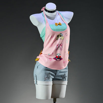 BoomCosplay【S-XL】Game ZZZ Cosplay Virtual Idol Angels of Delusion Sunna: Delusions in Business Costume