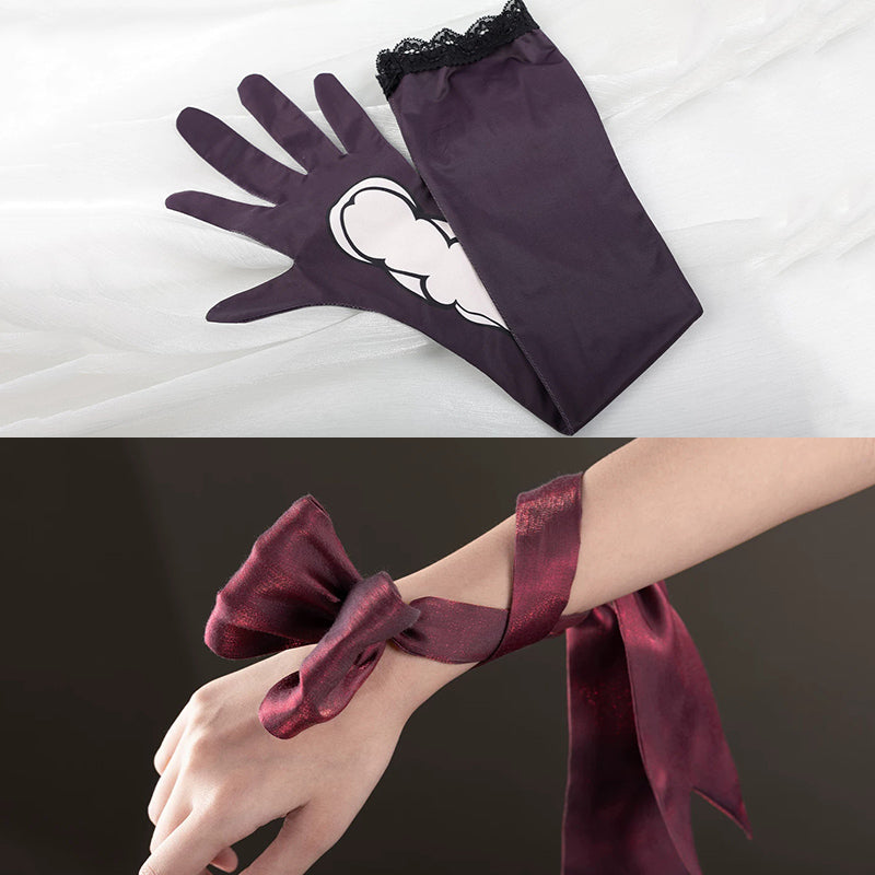 BoomCosplay【S-XL】Game Genshin Cosplay Damselette Columbina Vampire Girl Costume