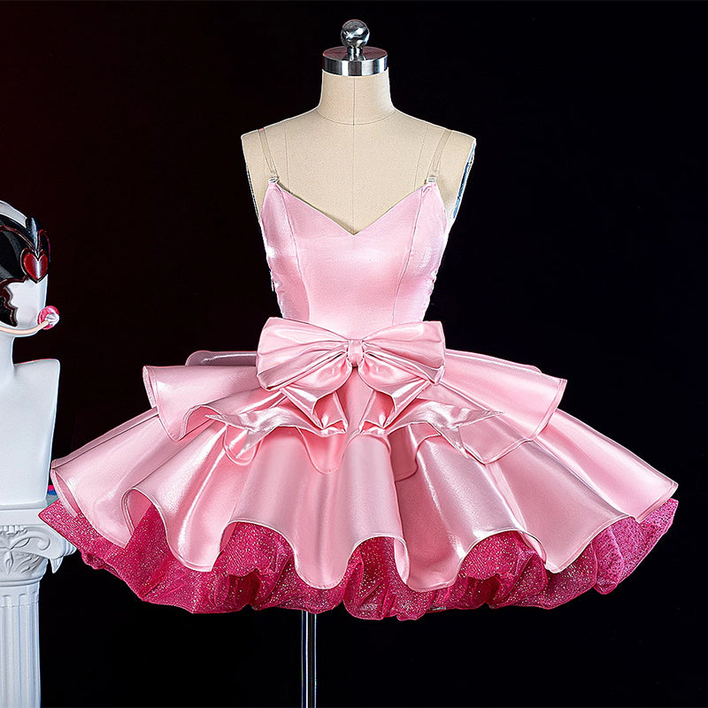 BoomCosplay【S-XXL】Anime Cosplay Zombie Girl Pink Dress Costume