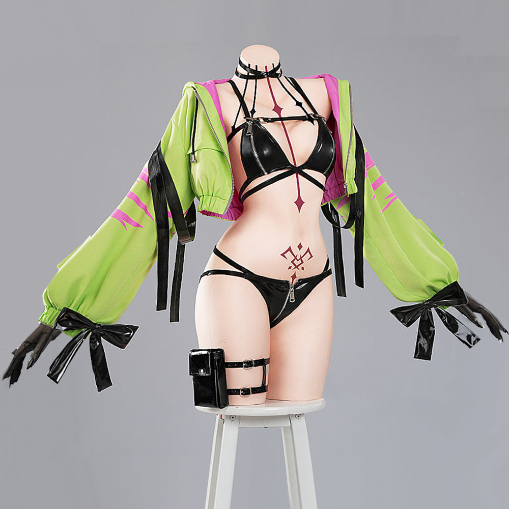 BoomCosplay【S-XXL】Game Cosplay Lilith Summer Swimsuit Costume