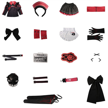 BoomCosplay【S-XXL】Game Cosplay Maid For Villian Costume