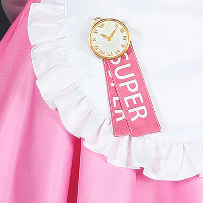 BoomCosplay 【S-XXL】Game Cosplay Pink Coffee Maid Costume