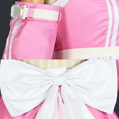 BoomCosplay 【S-XXL】Game Cosplay Pink Coffee Maid Costume