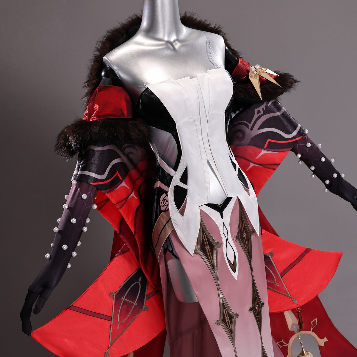 BoomCosplay 【S-XXL】Game Genshin Cosplay La Signora The Fair Lady Costume