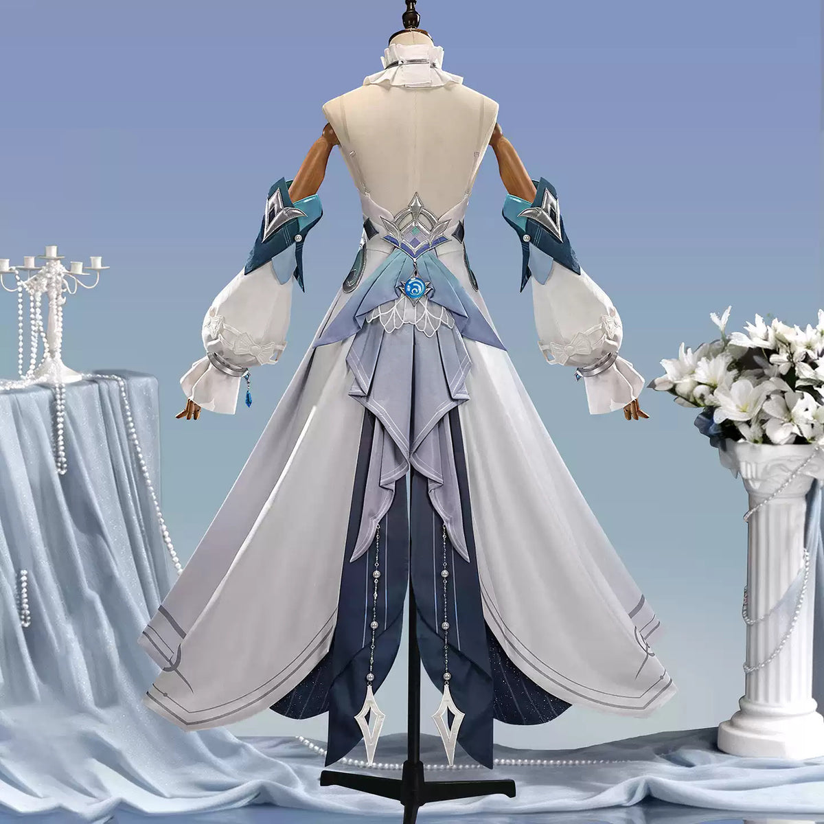 BoomCosplay 【S-XXL】Game Genshin Cosplay Vodyanitsa New Edition Costume