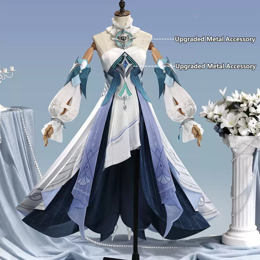 BoomCosplay 【S-XXL】Game Genshin Cosplay Vodyanitsa New Edition Costume