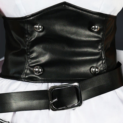 BoomCosplay 【S-XXL】Game Genshin Red Coffee Maid Costume