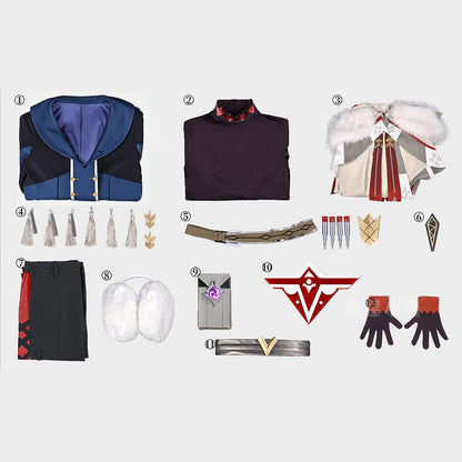 BoomCosplay【S-XXXL】Game Genshin Cosplay Alyosha Costume