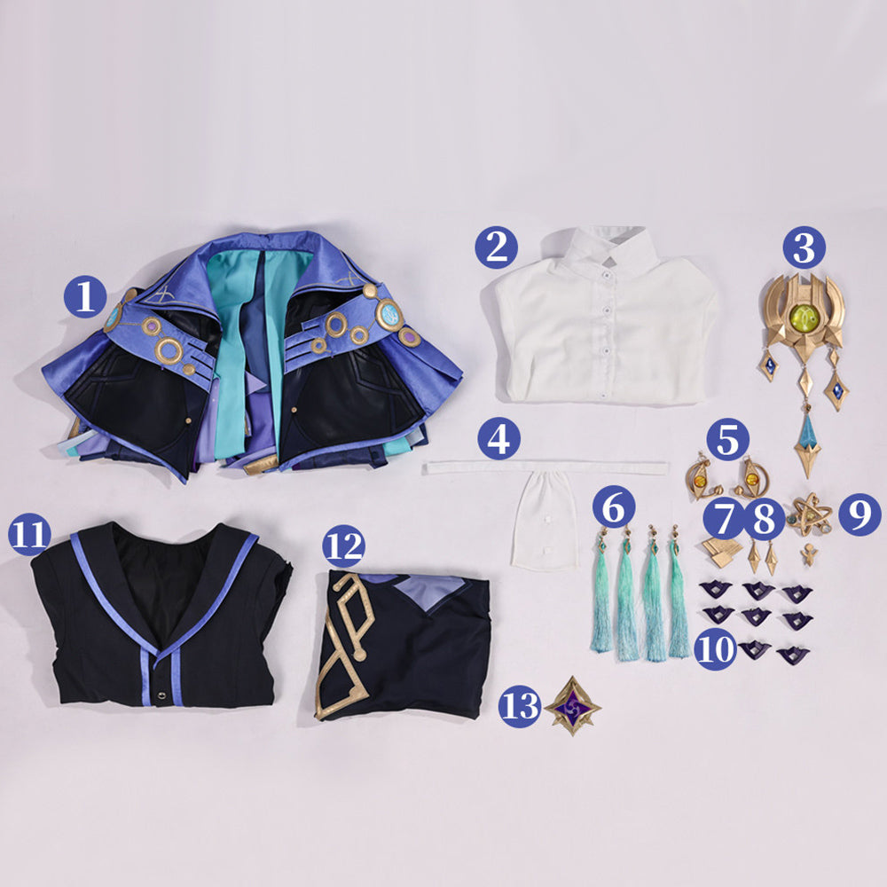 BoomCosplay【S-XXL】Game Genshin Cosplay Mitya Costume