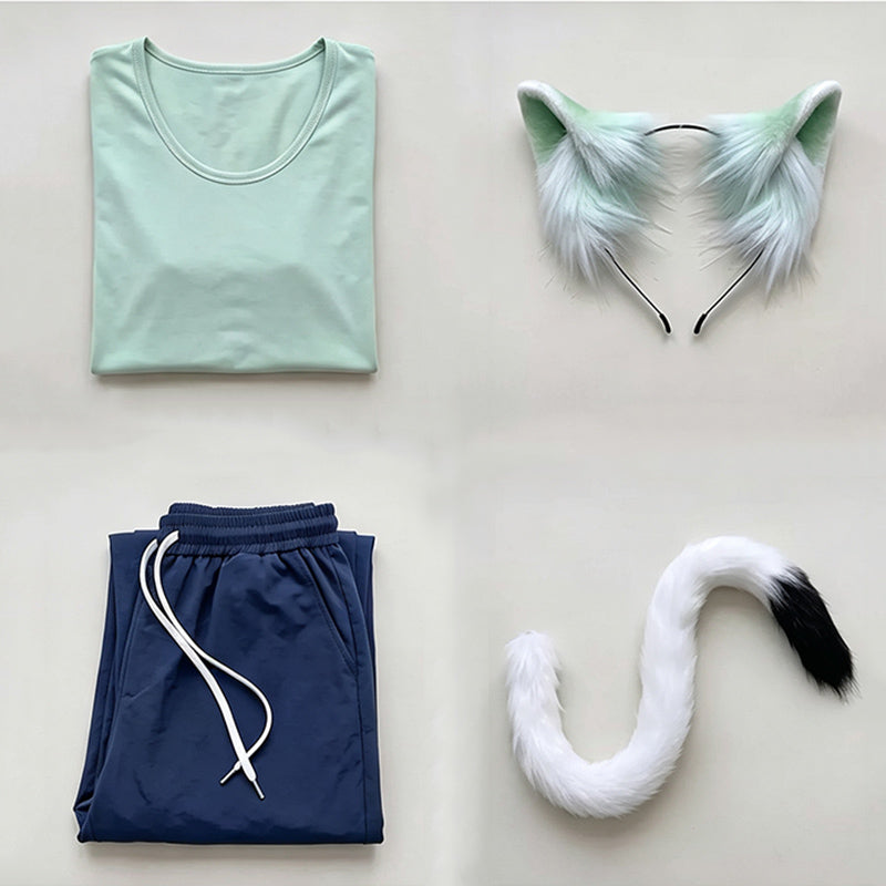BoomCosplay【S-XXL】【In Stock】 2026 Anime Cosplay Cat Girl Casual Outfit Costume