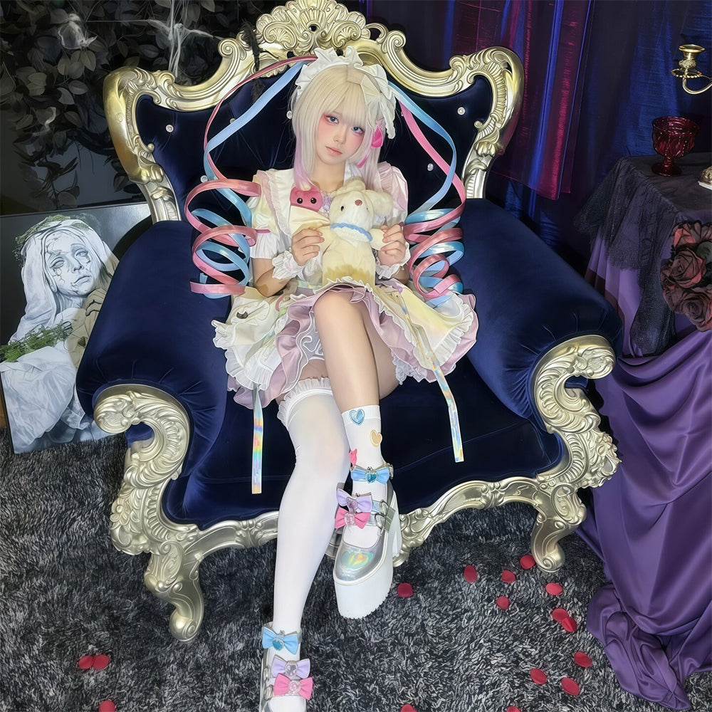 BoomCosplay【S-XXL】【In Stock】Game Streamer Girl Cosplay Magical Girl Costume