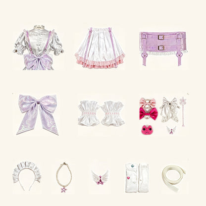 BoomCosplay【S-XXL】【In Stock】Game Streamer Girl Cosplay Magical Girl Costume