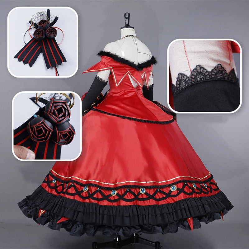 BoomCosplay【XS-XL】Anime Cosplay Bloodstained Bride Sun Princess Bloody Bride Costume