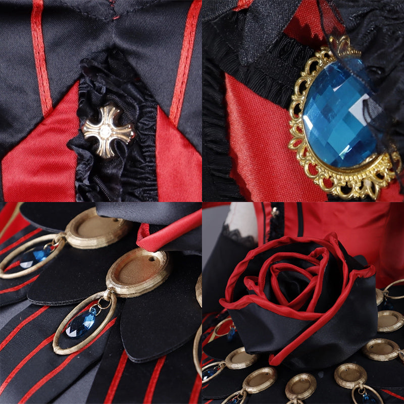 BoomCosplay【XS-XL】Anime Cosplay Bloodstained Bride Sun Princess Bloody Bride Costume