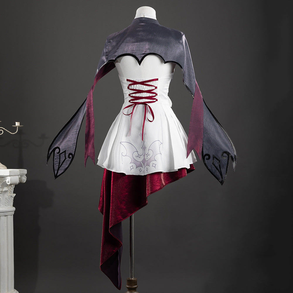 BoomCosplay【S-XL】Game Genshin Cosplay Damselette Columbina Vampire Girl Costume