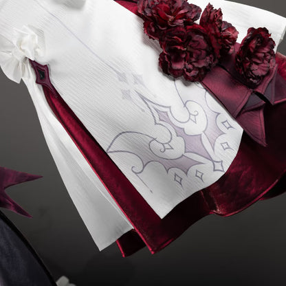 BoomCosplay【S-XL】Game Genshin Cosplay Damselette Columbina Vampire Girl Costume
