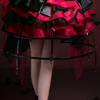 BoomCosplay【XS-XL】【In Stock】Game Wuwa Cosplay Phrolova Night Tales Dress Coatume