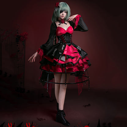 BoomCosplay【XS-XL】【In Stock】Game Wuwa Cosplay Phrolova Night Tales Dress Coatume