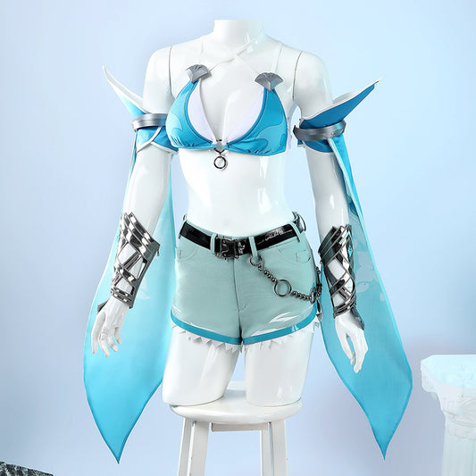 BoomCosplay【XS-XXL】Game Cosplay Beachside Summer Swimsuit Costume