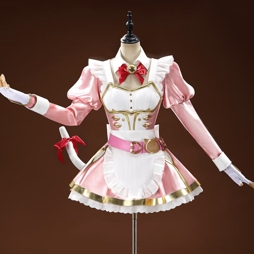BoomCosplay【XS-XXL】Game Cosplay Nyan Café Nyan Cafe Cat Cafe Maid Costume