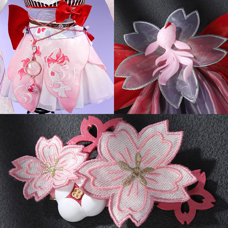 BoomCosplay【XS-XXL】Game HSR Cosplay Evanescia Lunar Blossoming Costume