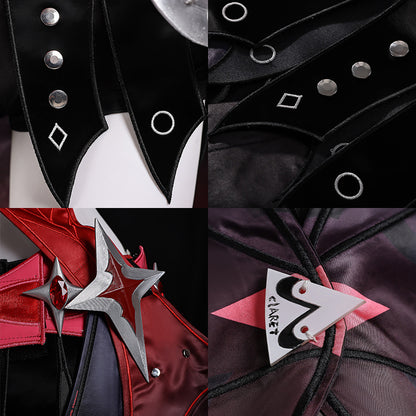 BoomCosplay【XS-XXL】Game ZZZ Cosplay Claret Flint Costume