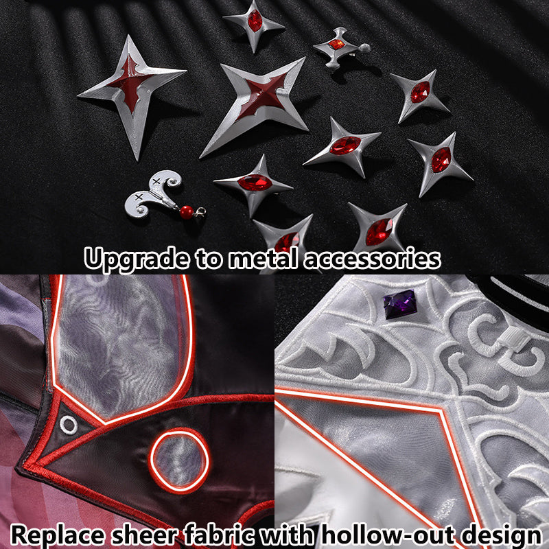 BoomCosplay【XS-XXL】Game ZZZ Cosplay Claret Flint Costume