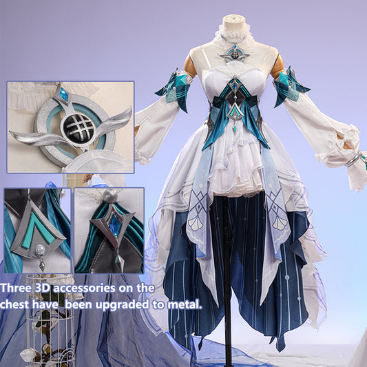 BoomCosplay【XS-XXL】Game Genshin Cosplay Vodyanitsa Costume