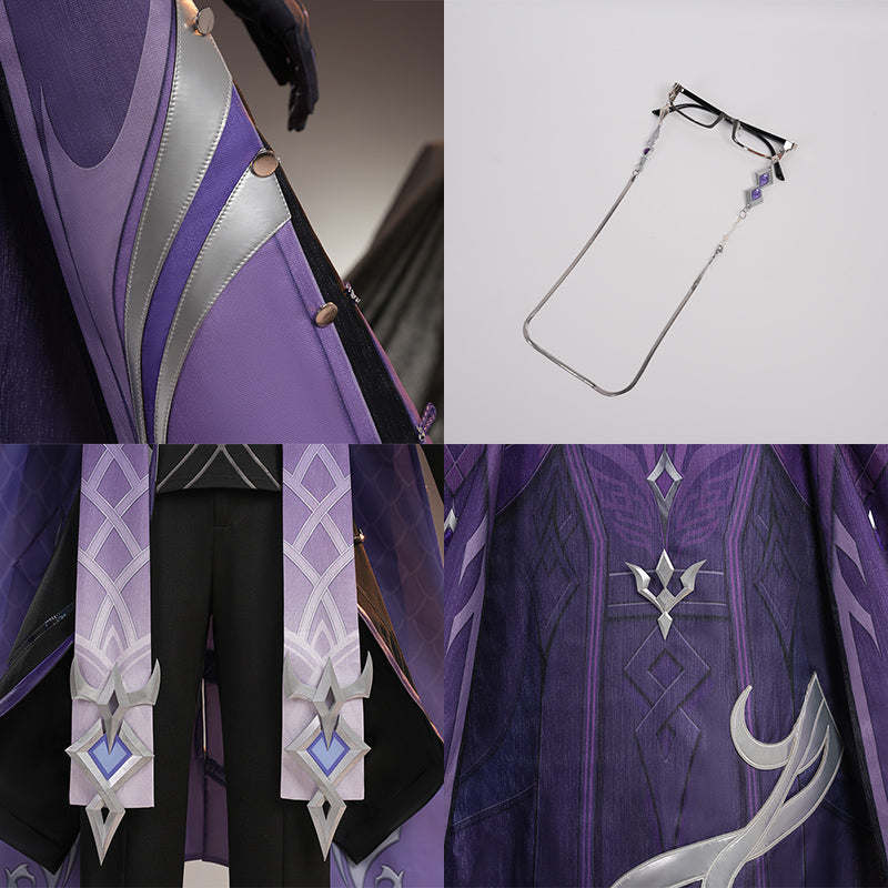 BoomCosplay【XS-XXL】Game Genshin Cosplay Rich Man Pantalone Costume