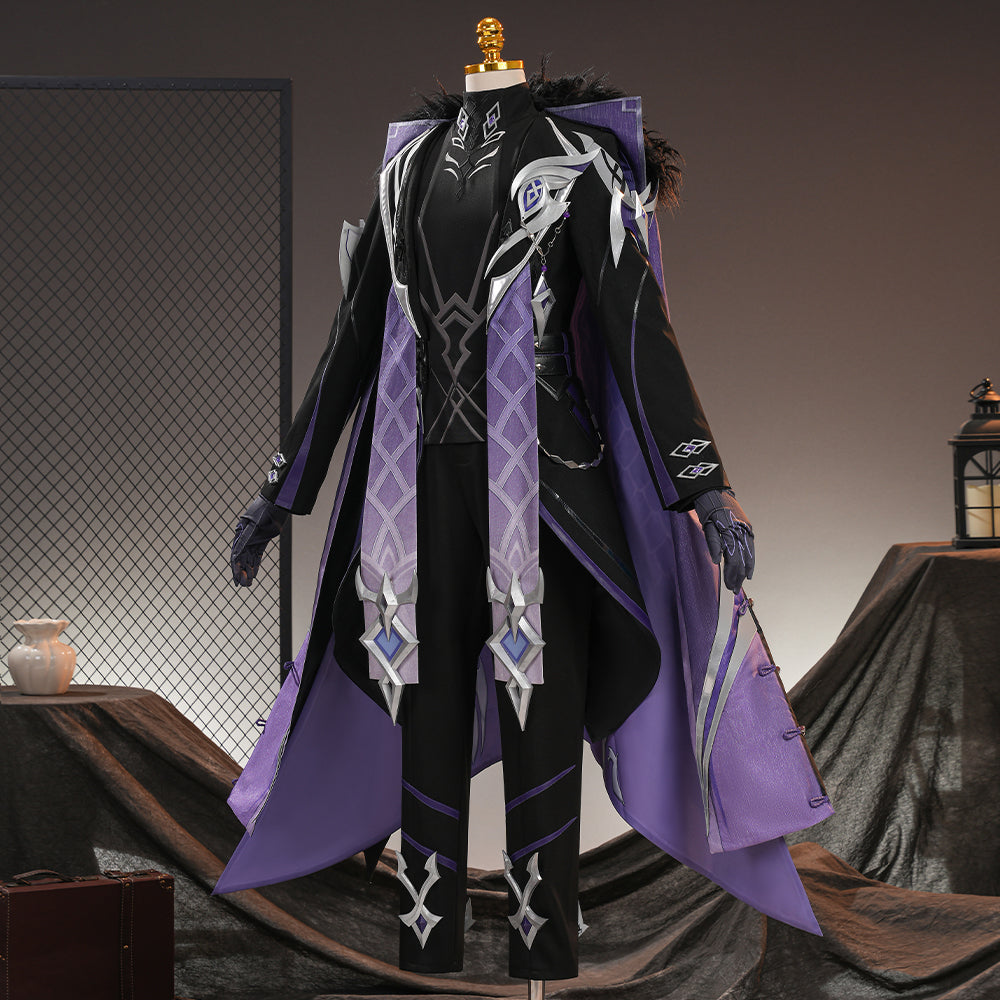 BoomCosplay【XS-XXL】Game Genshin Cosplay Rich Man Pantalone Costume