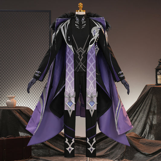 BoomCosplay【XS-XXL】Game Genshin Cosplay Rich Man Pantalone Costume