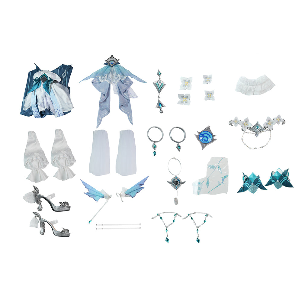 BoomCosplay【XS-XXL】Game Genshin Cosplay Vodyanitsa Costume