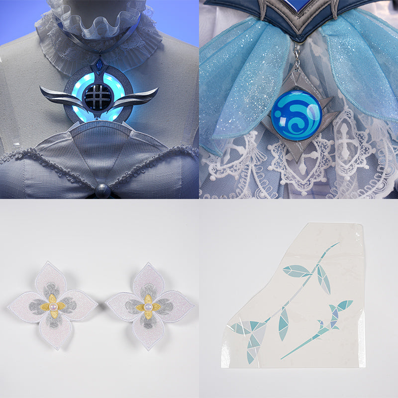 BoomCosplay【XS-XXL】Game Genshin Cosplay Vodyanitsa Costume