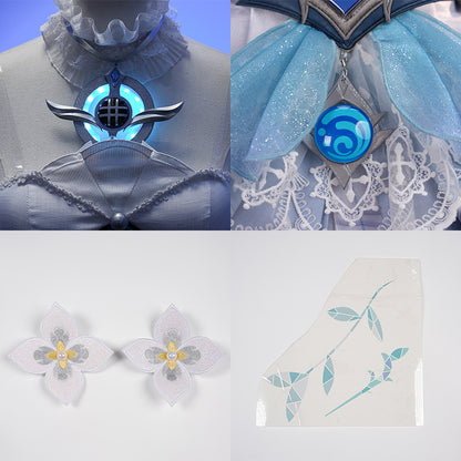 BoomCosplay【XS-XXL】Game Genshin Cosplay Vodyanitsa Costume