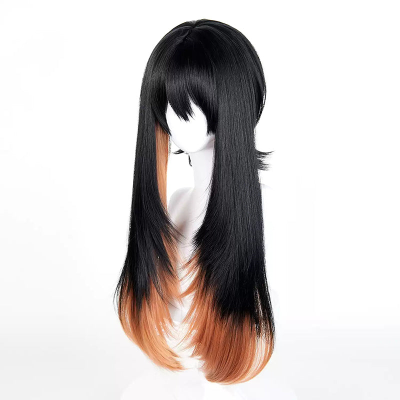 BoomCosplay Spiel Wuwa Cosplay Denia Pink Lila Blau 100cm Perücke
