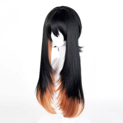 BoomCosplay Spiel Wuwa Cosplay Denia Pink Lila Blau 100cm Perücke
