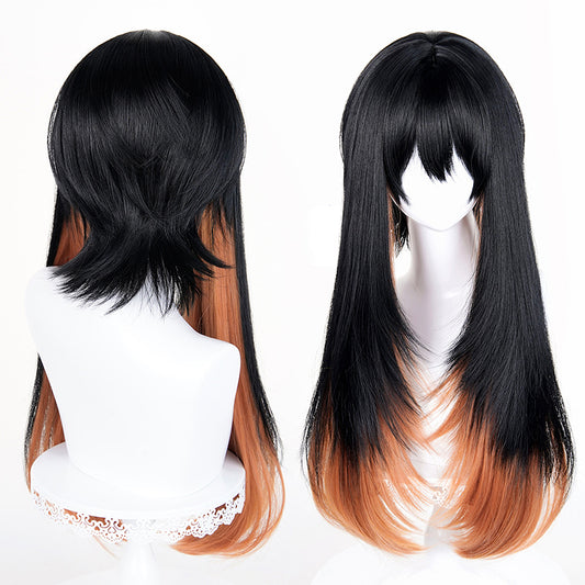BoomCosplay Anime Cosplay The Lady of Penta Black Orange 70cm Wig